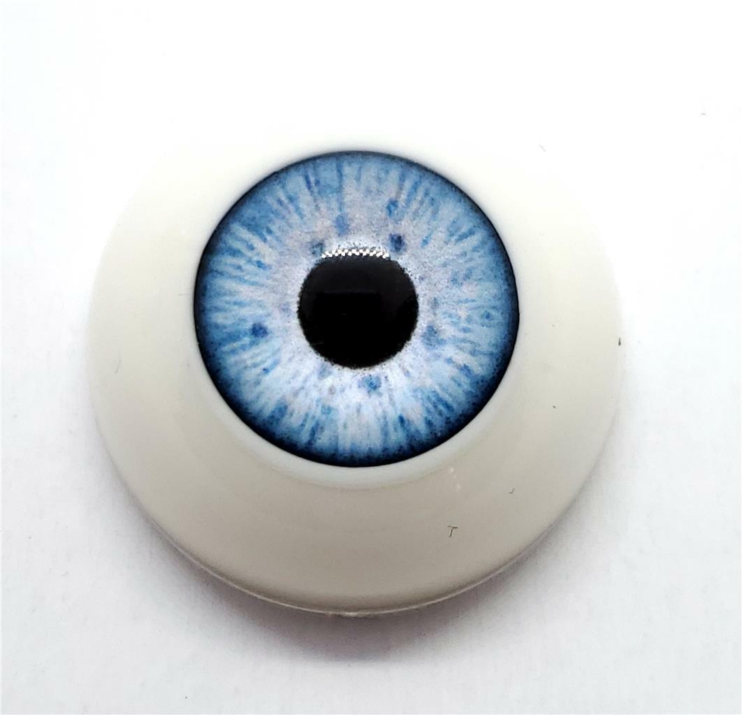 Realistic Acrylic Eyes for Halloween PROPS, MASKS, DOLLS ( LIGHT BLUE 26 mm)