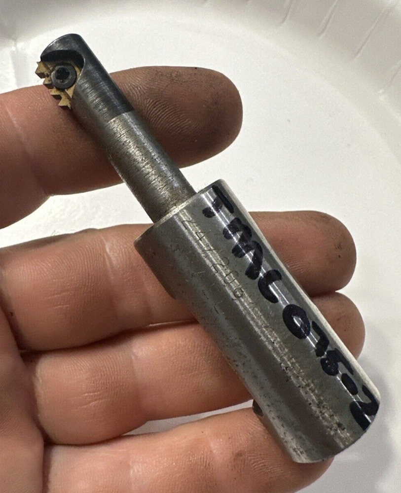 VARGUS INDEXABLE CARBIDE INSERT THREAD MILL CNC MILLING CUTTER 3/4” Vardex