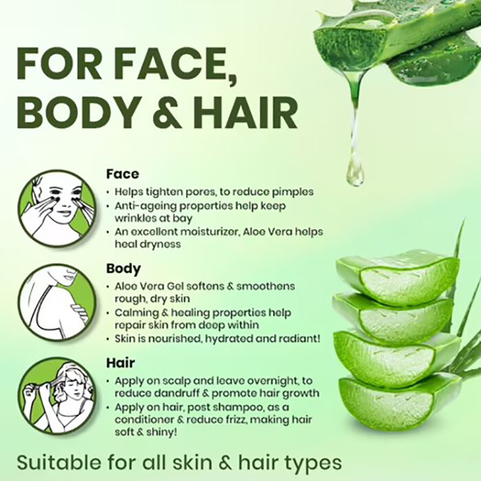 Aloe Vera Gel (THICK) 100% Pure Organic Soothing Moisturizing Skin Lotion BULK