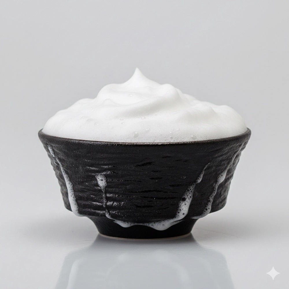 Ceramic Shaving Soap Bowl Mug Cup Black