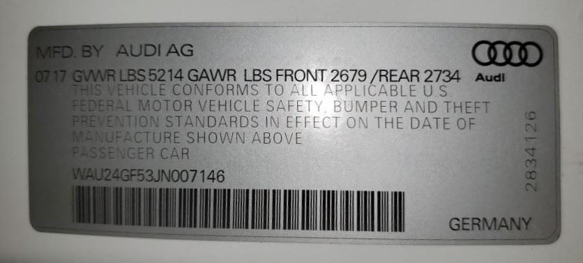 18-23 Audi S5 3.0T AWD AT Diagnostic Computer Control Module T