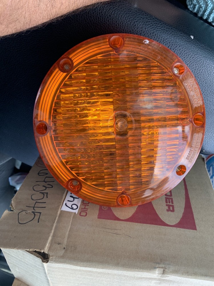 NOS BAADER BROWN 2000A AMBER WARNING LIGHT