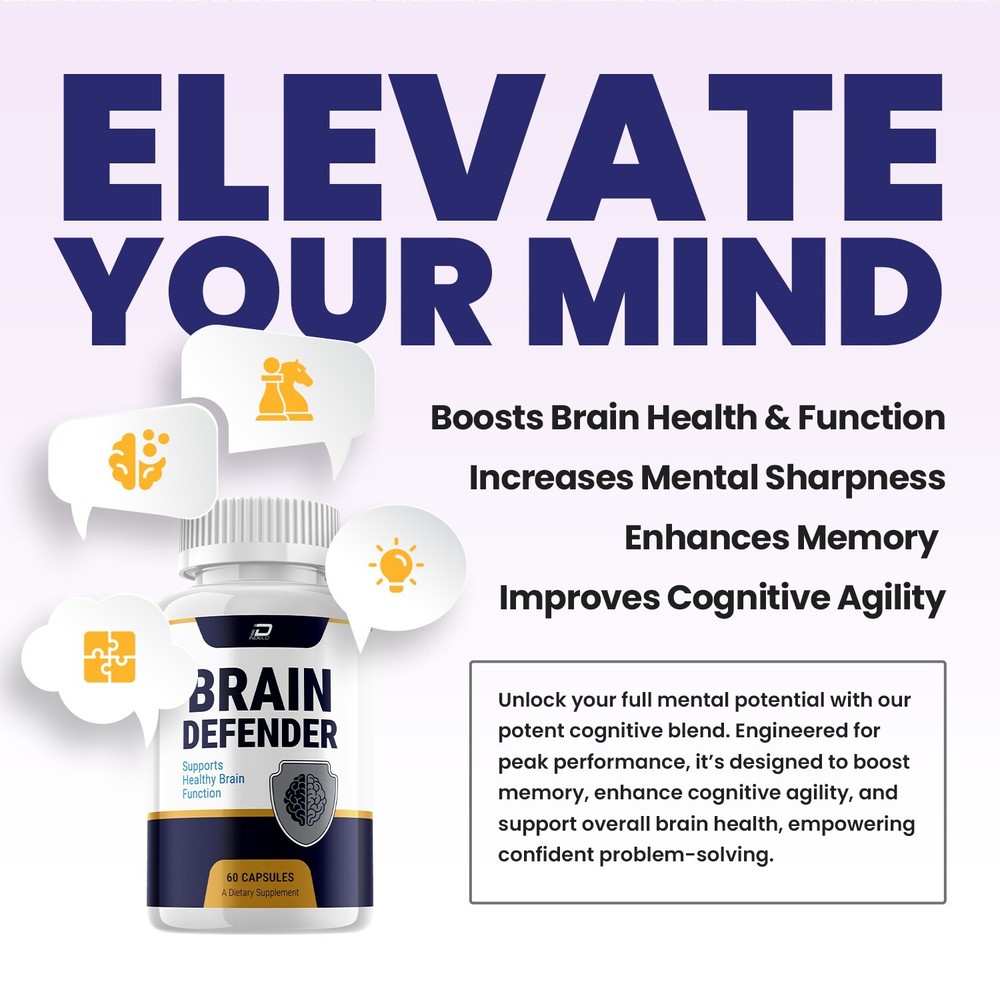 (2 Pack) Brain Defender Supplement Capsules – BrainDefender All Natural