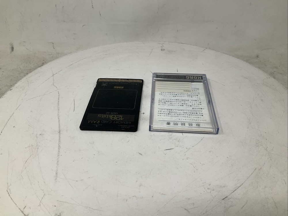 Korg MCR-02 Memory Card 128kbits 128 Kbits RAM with Plastic Case Used Read
