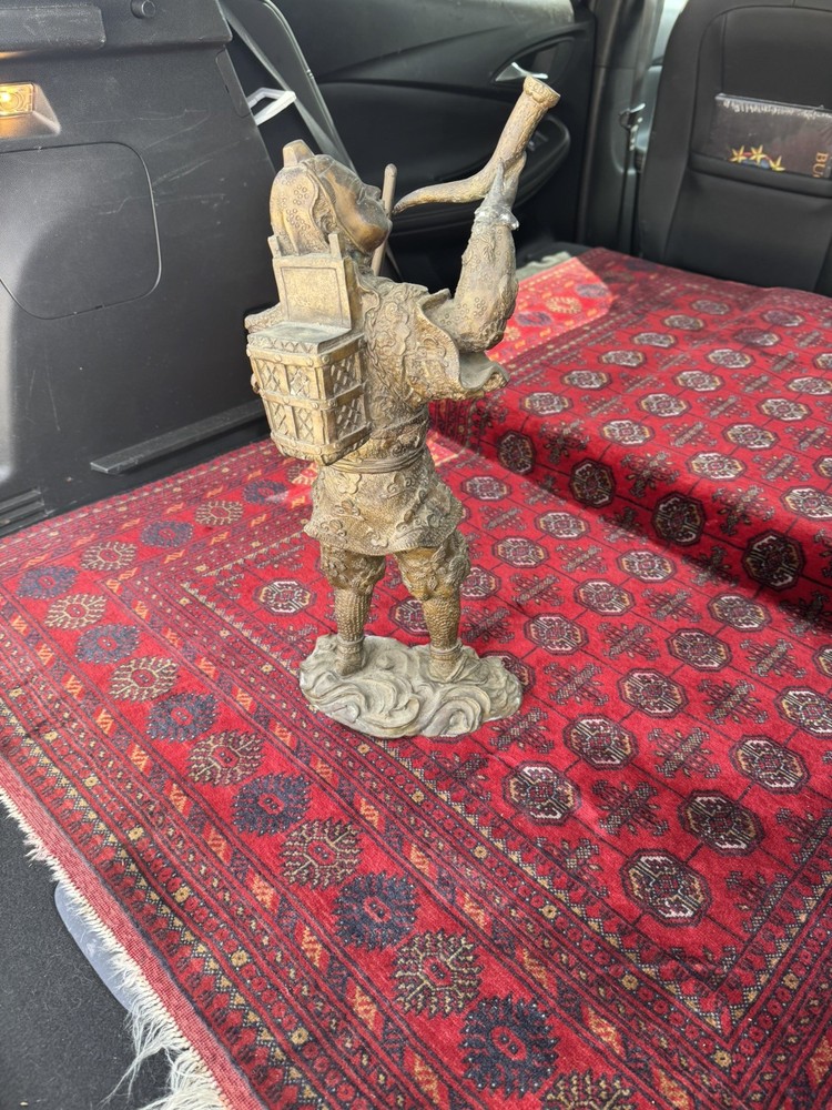 Japanese Samurai Bronze Table Statue (pre WW2) REVISED
