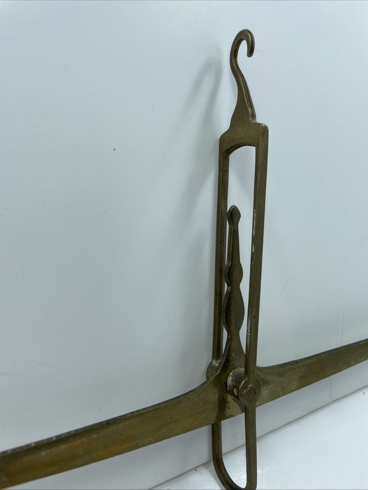 vintage brass hanging beam scale
