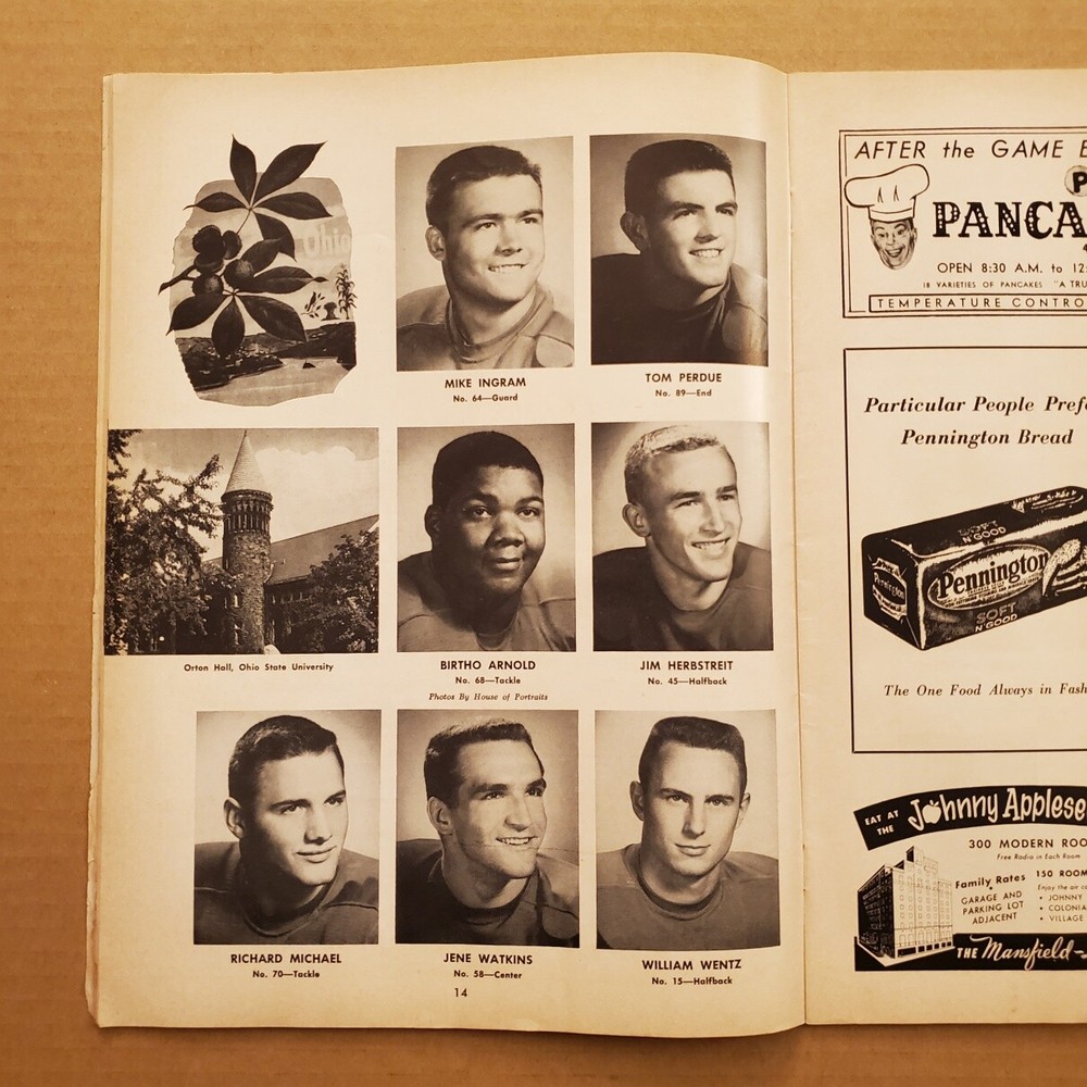 1189----1959 Ohio St at Purdue FB program - Homecoming Game