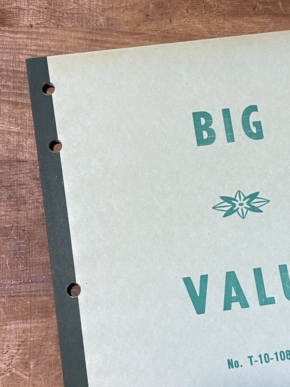 4 NOS Deadstock VTG 50's Green Notebooks Lined Paper, 64 Sheets, 3 Ring Binder