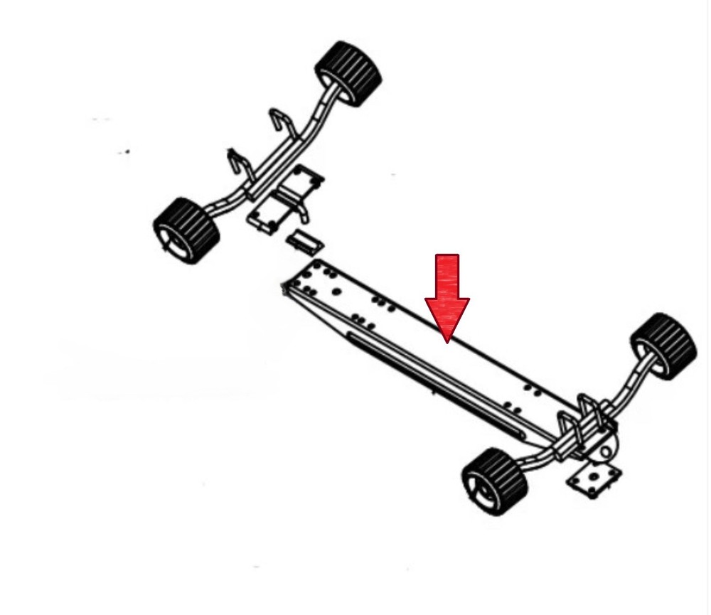 EZ Loader Boat Trailer 38" Bunk Roller Mounting Tray Bracket 250-022046-10