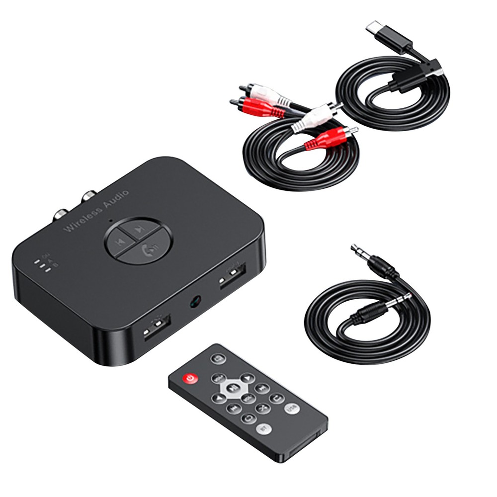 New Bluetooth 5.4 Receiver Wireless Audio Adapter RCA/AUX/Type-C/USB interface