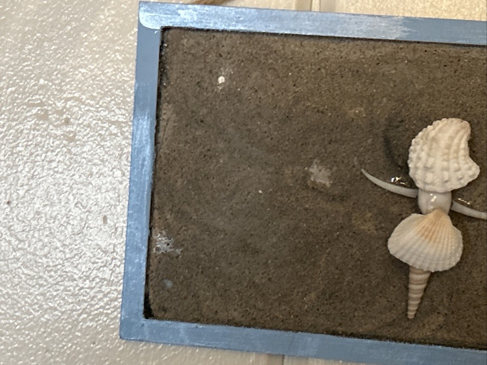 Seashell People Holding Hands In The Sand, Handmade
