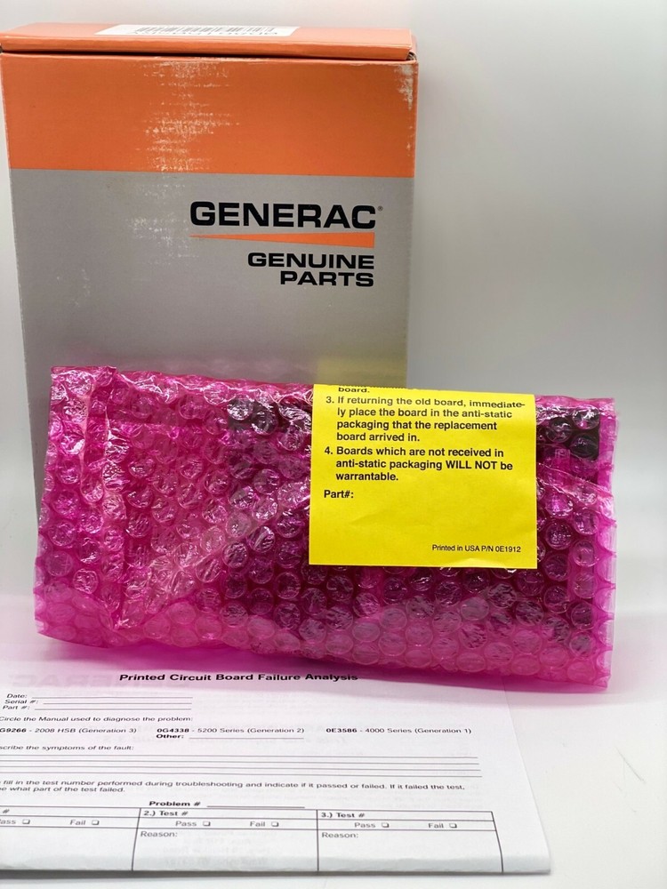 GENUINE GENERAC 0D86150SRV Control Board SAME DAY SHIPPING