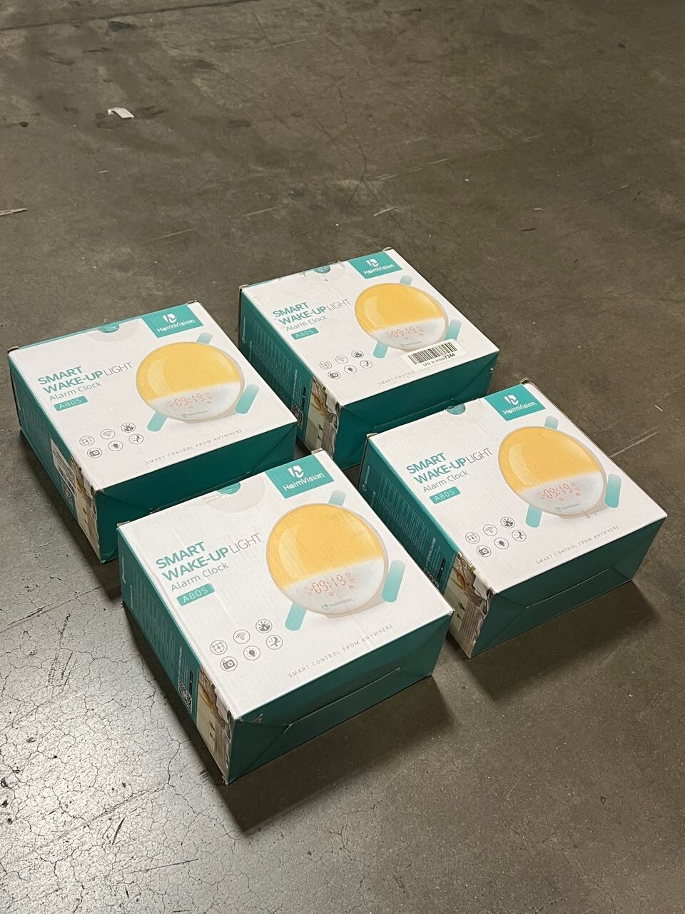 4 Pack Sunrise Smart Wake Up Light Digital Alarm Clock A80S Nature Sounds Alexa