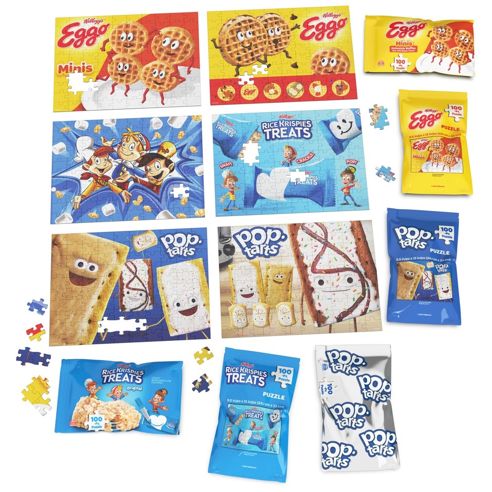 Spin Master Games, Snack Puzzles 6-Pack, 100 Pieces One Size, Multicolor