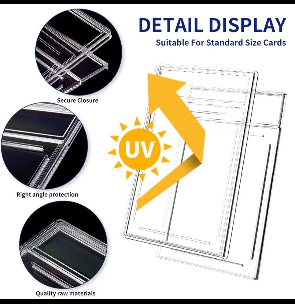 (20) EMPTY GRADED CLEAR SLABS - SNAP TITE DESIGN - NO GLUE OR WELD NEEDED