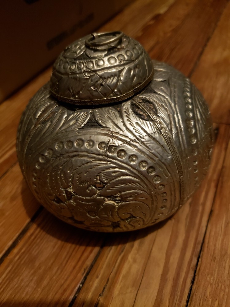 Antique Indian Silver-Plated Urn