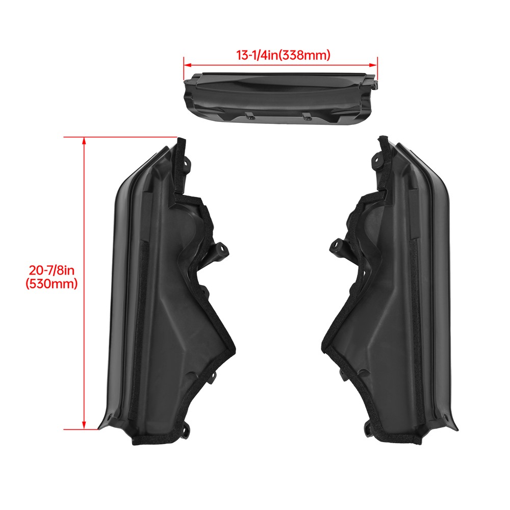 For BMW X5 X6 E70 E71 06-14 Engine Upper Cover Compartment Partition Panel 3PCS