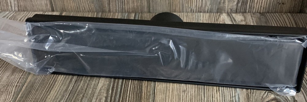 12 Inch Shower Linear Black Matte Drain Rectangular Floor Drain with Accessories