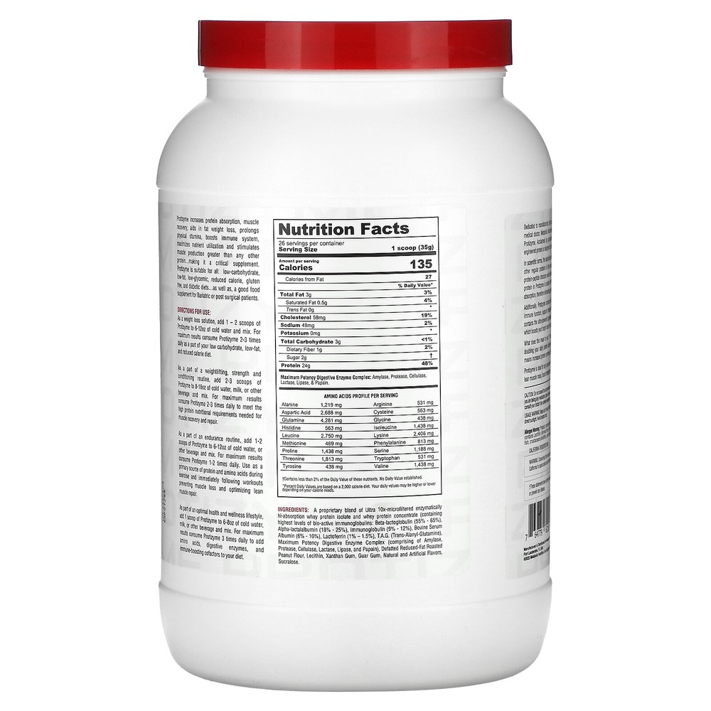Protizyme, Specialized Designed Protein, Peanut Butter Cookie, 2 lb (910 g)