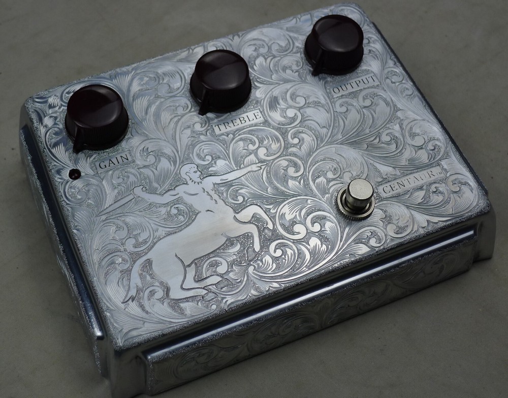 Aluminum Hand Carved Overdrive Effects Pedal Project Box Case With Knobs H