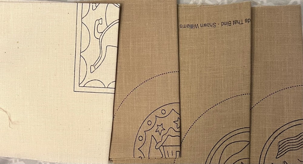 4 Mini Punch Needle Patterns with Fabric Threads That Bind