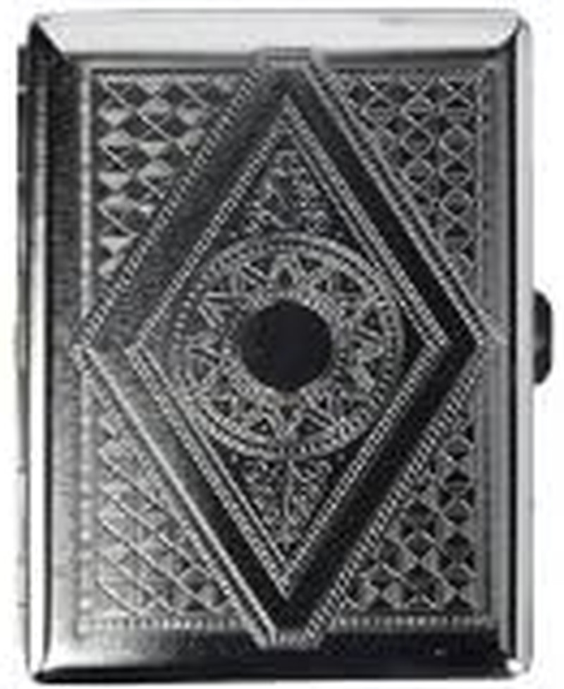 Etched Case for Regular Size and 100'S Cigarette, 100 MM (100MM Diamond)