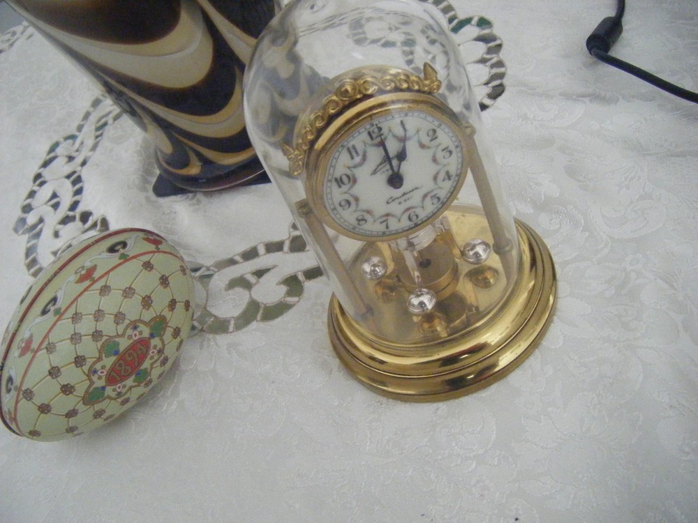 SCHMID GERMAN MADE TORSION DOMED MINIATURE SWING CLOCK