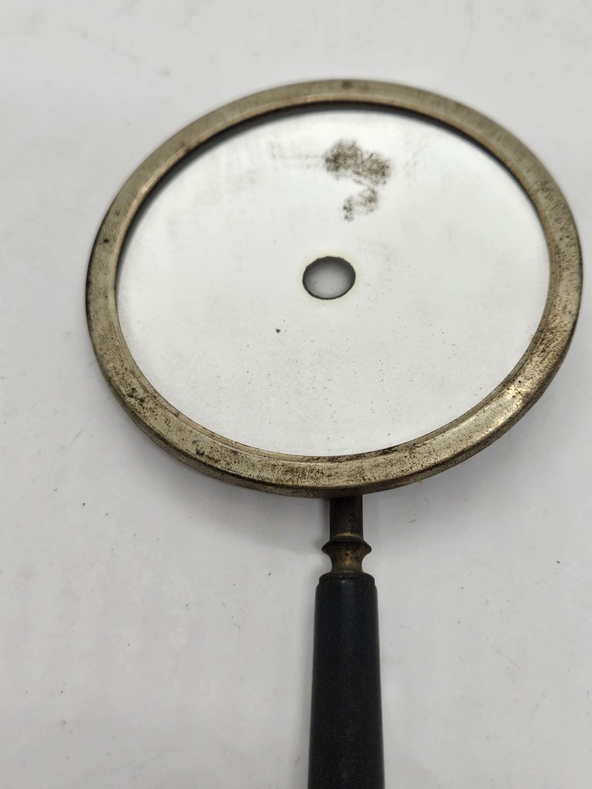 Antique 19th C. Surgeon Doctor's Opthamology Hand Held Mirror Reflector Tool