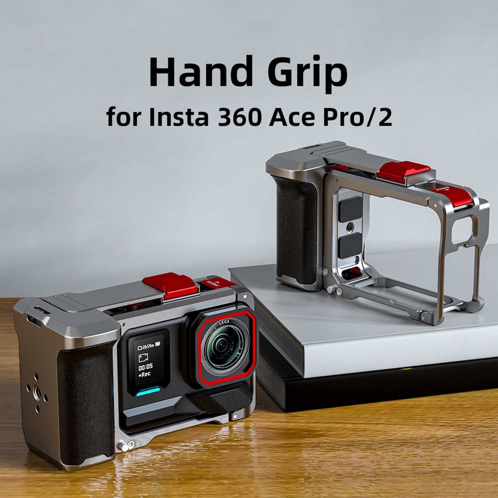 For Insta360 Ace Pro 2 Aluminum Handheld Case Grip Camera Replacement Part