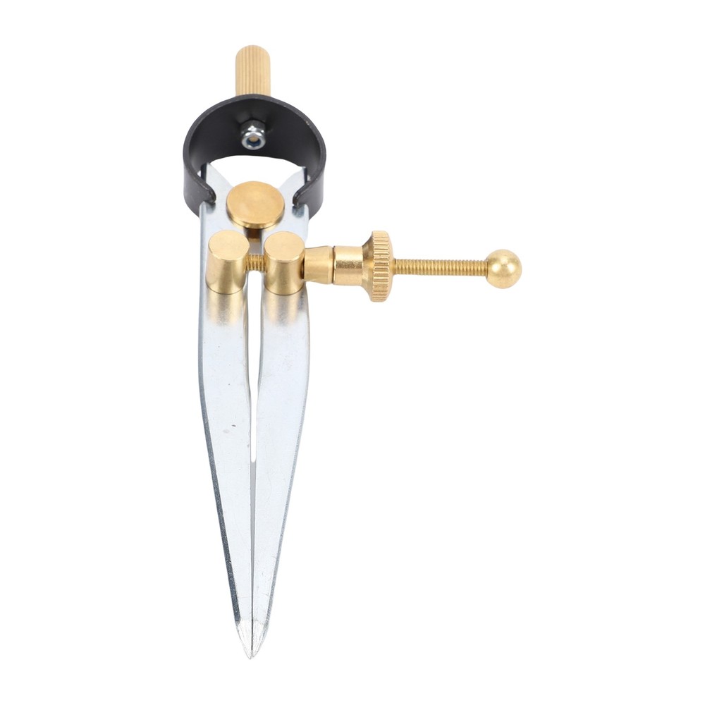 Spring Wing Divider Caliper Adjustable Lockable 4in Steel Leather Compass⭐