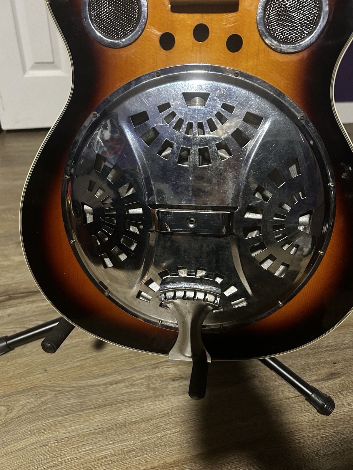 Danville Resonator Acoustic Guitar Sunburst. Freshly polished. Excellent