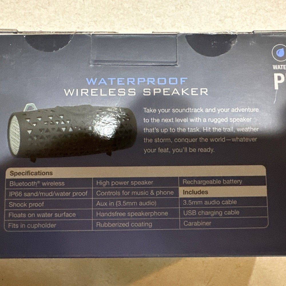 New iLive Waterproof Wireless Bluetooth ISBW337BU