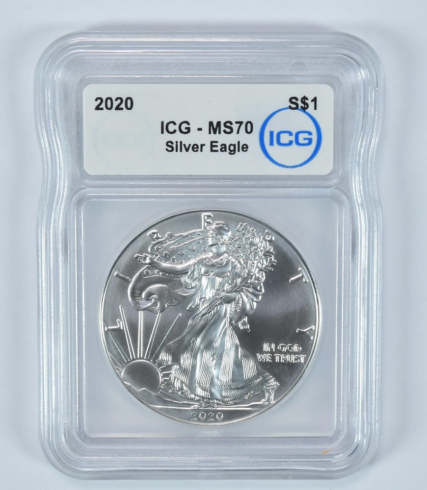 2020 American Silver Eagle MS70 ICG