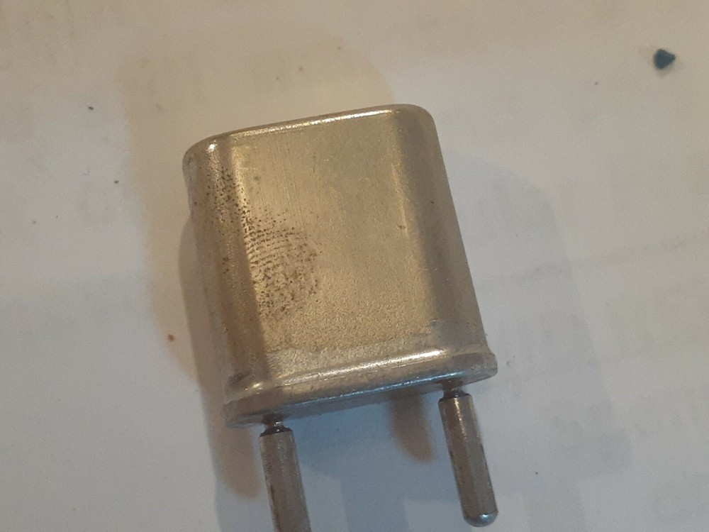 VINTAGE Crystal tag for Central Electronics transmitter 20-A - Estate Item