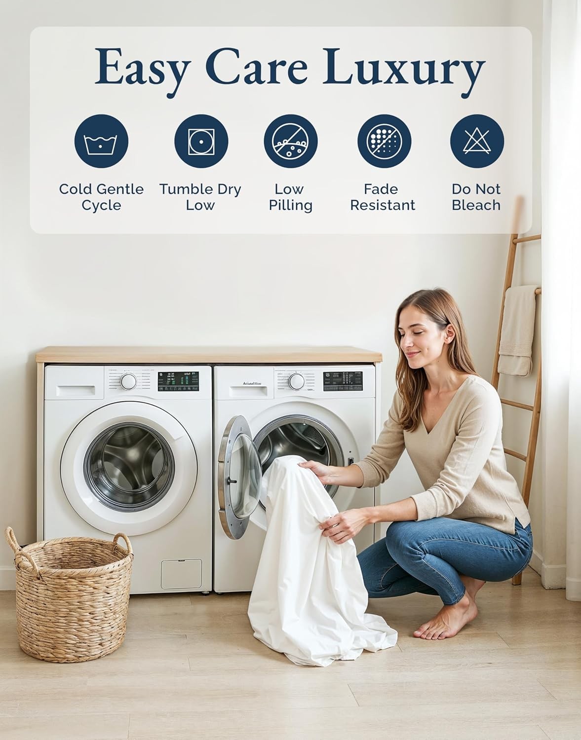 100% Organic Cotton California King Bedding Set