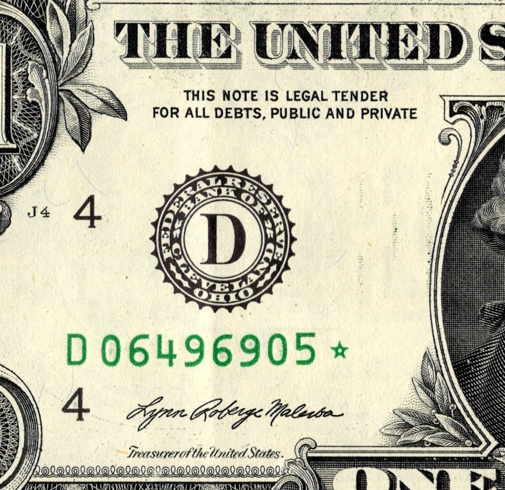 2021 D Star note One Dollar Bill Regular Run 3.2 pack note