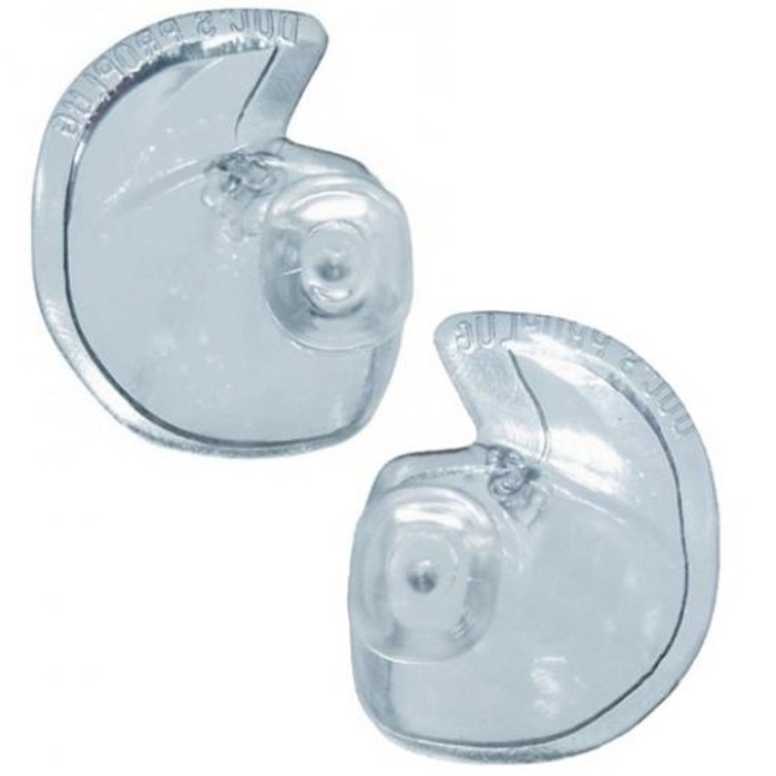 Doc's ProPlugs SCUBA Diving Preformed Clear Vented Earplugs - Medium/Small