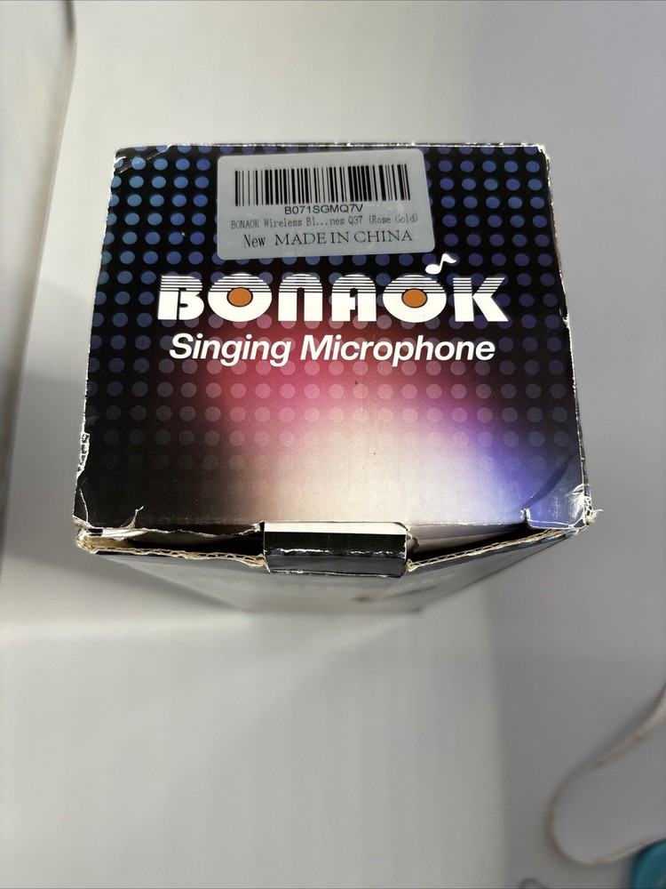 Bonaok Wireless Bluetooth Karaoke Microphone Portable Speaker USB