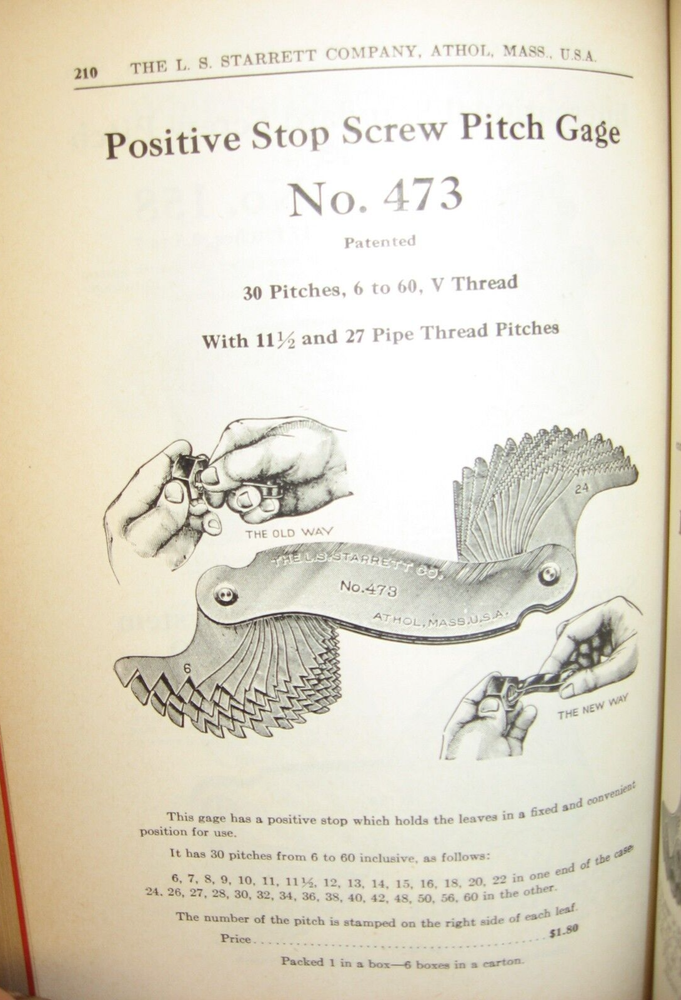 1935 Starrett Tools, Catalog No. 25, Revised Edition with New Tools Supplement