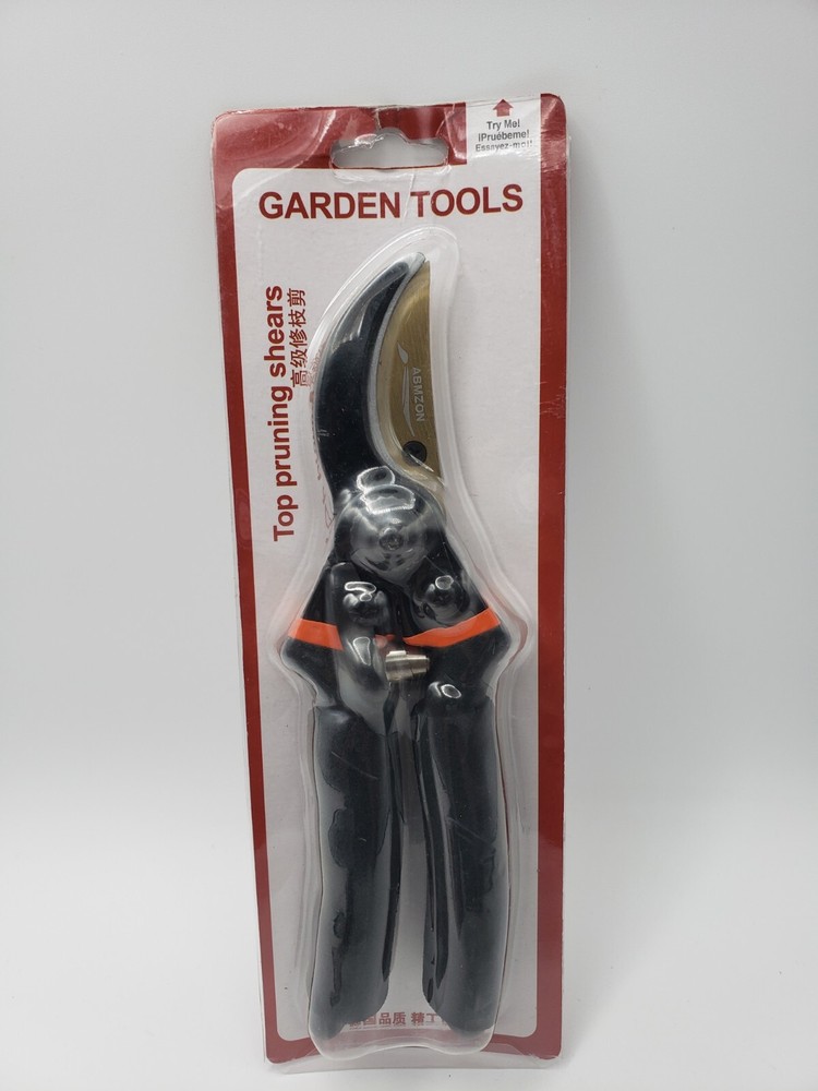 Garden Shears Pruning Hand Pruner Shears 8" Professional Premium Titanium Bypass