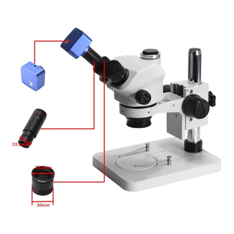 0.5X Microscope C mount Adapter Trinocular Microscope Reduce Lens CCD Camera