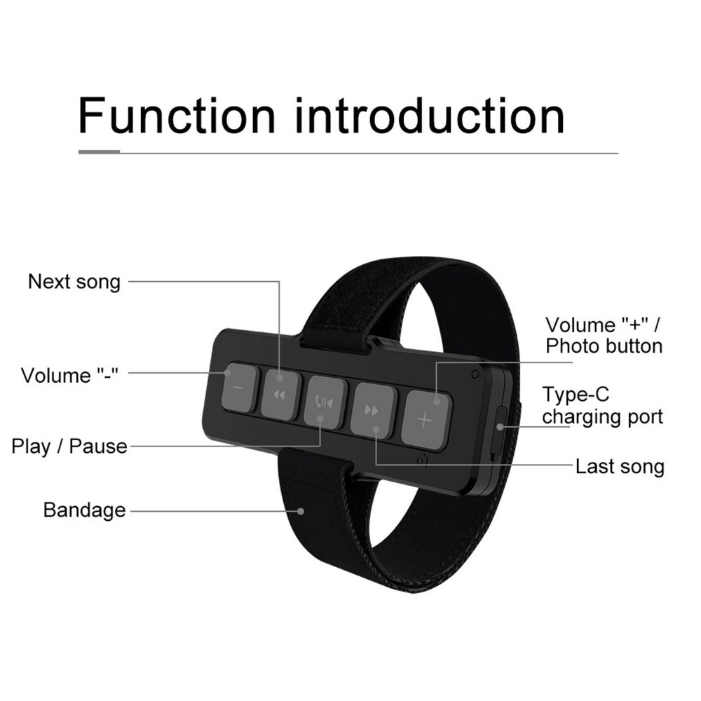 Waterproof BT006 Wireless Bluetooth Audio Music Play Phone Remote Controller
