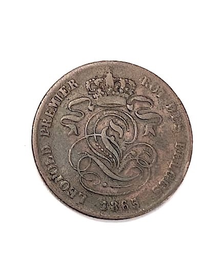 1865 - 2 CENTIMES - BELGIUM - B 27