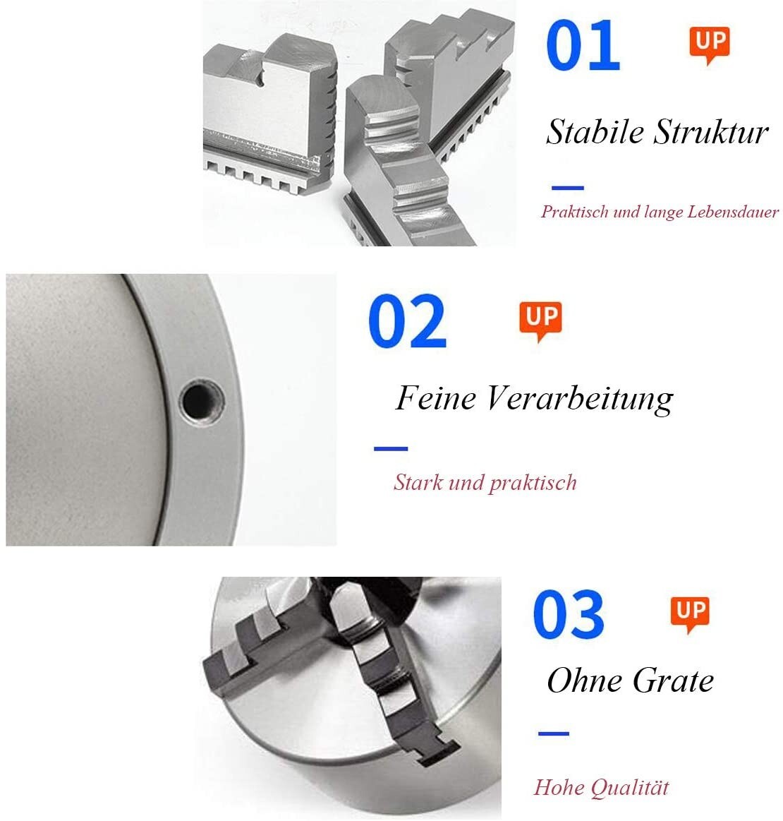 USA｜ Rotary Table A 4th Axis 3 Jaw 80mm Chuck 6:1+Tailstock for Woodworking/CNC