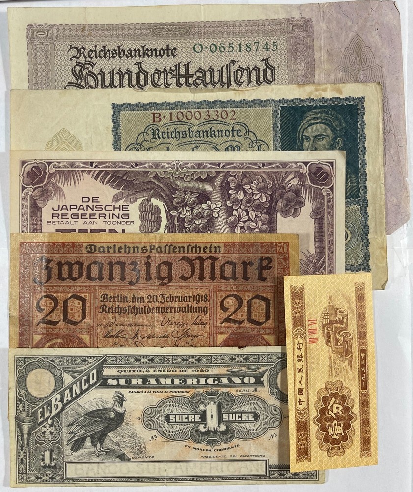 Mixed older foreign currency (#894) 15 diff. pcs.
