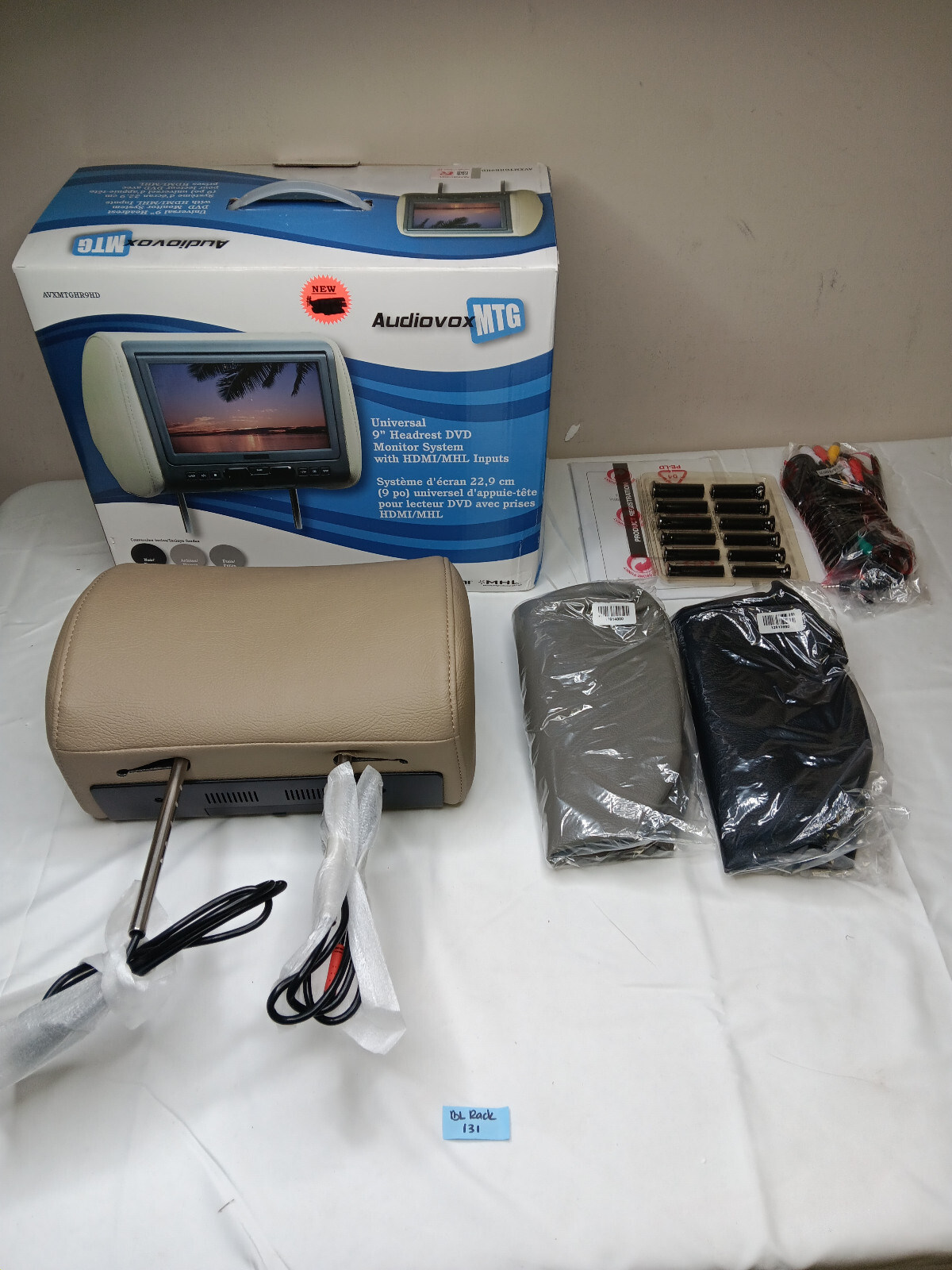 Audiovox AVXMTGHR9HD 9" Headrest HD Monitor w/ DVD Player