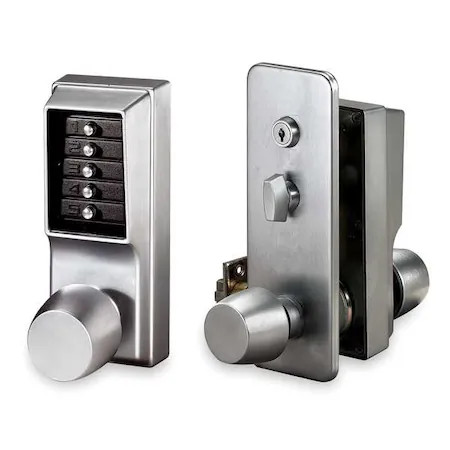 Simplex 1031-26D-41 Push Button Lock, Entry, Satin Chrome