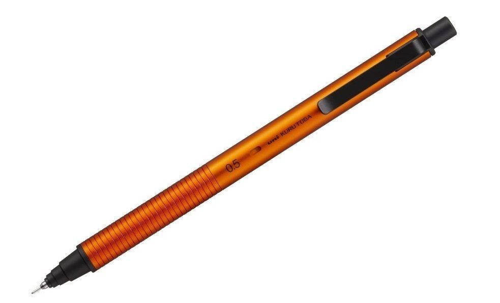 [Limited Edition] Uni Kurutoga Metal 0.5mm Mechanical Pencil - Sunrise Orange