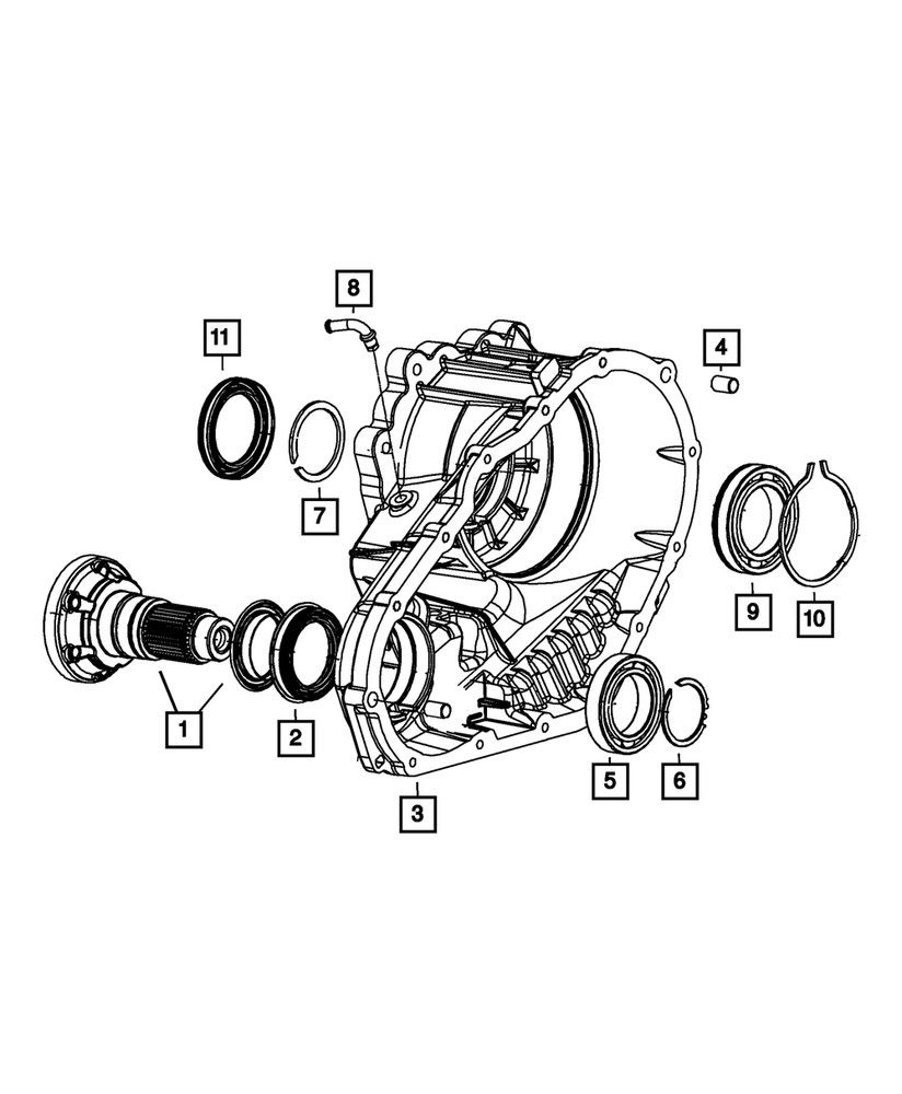 Genuine Mopar Input Seal 5143714AA
