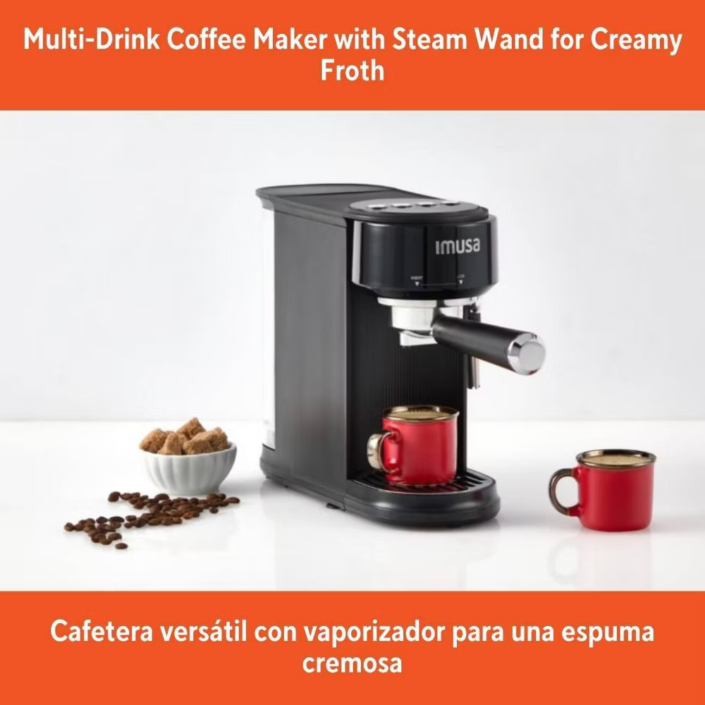 IMUSA SlimBrew Espresso Cappuccino Maker